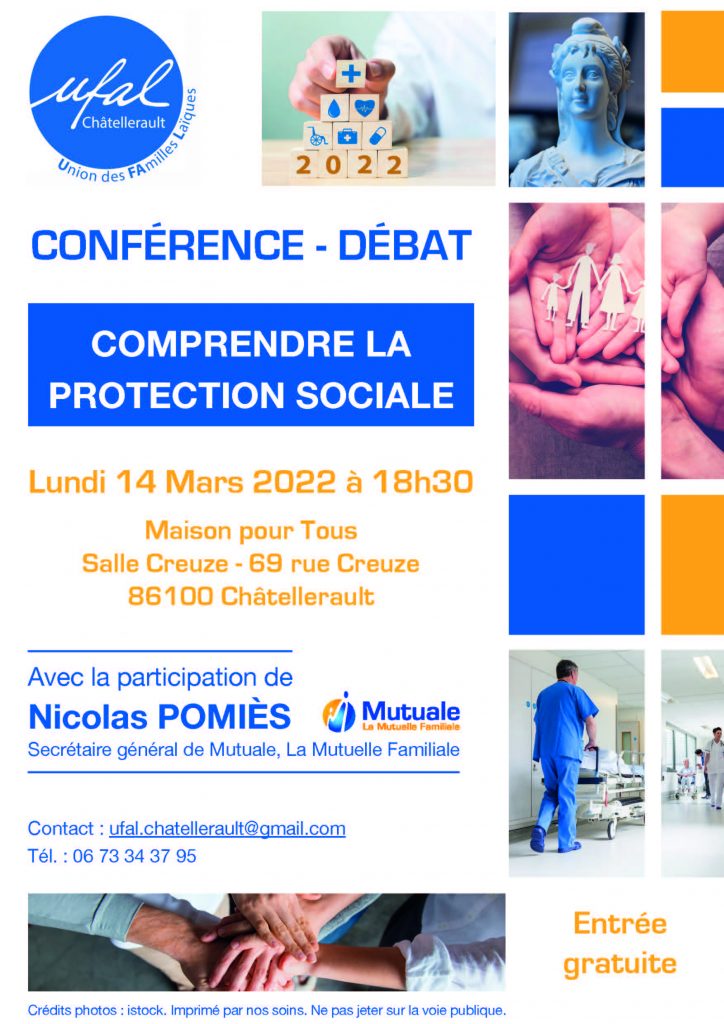 [Ufal Châtellerault] Conférence-débat : "Comprendre la protection sociale", 14 mars, @ Maison pour tous, salle Creuze