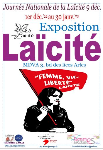 [Ufal familles laïques 13] Expo "Elles comme Laïcité", Arles, jusqu'au 30 janvier @ MDVA